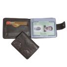 Carteira De Couro Masculina Com Fecho Lateral