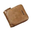 Carteira De Couro Masculina Com Proteção RFID, Porta-cartões De Visita, Bolsa Com Zíper, Luxo