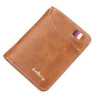 Carteira de Couro Masculina Trifold Compacta Baellerry