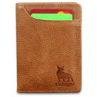 Carteira De Couro Vertical Masculina RG CNH Bloqueio RFID