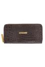 Carteira de couro whisky Bonny Feminino Whisky Croco