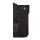 Carteira de motociclista House of Jack Co. Couro Snap Skull Grommet