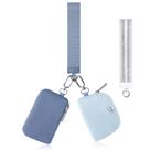 Carteira de pulso Babysun Mini Zip Around, bolsa dupla feminina
