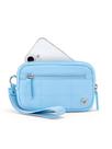 Carteira de pulso WESTBRONCO acolchoada de nylon RFID para mulheres