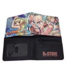 Carteira Dr. Stone Ishigami Senku Anime Characters em couro PU