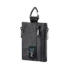 Carteira EDC Pequena Multiuso X-PAC Com Chaveiro, Porta Moedas, Zíper YKK E Organizador De Cartões