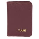 Carteira feminina classe couro slim porta cartões