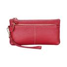 Carteira Feminina De Couro Legítimo Com Zíper, Bolsa De Mão De Alta Capacidade Para Cartões E Carteira Feminina De Couro Legítimo Com Zíper, Bolsa De Mão De Alta Capacidade Para Cartões E