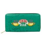 Carteira Friends Central Perk Verde 19x10cm De Zíper Oficial WB - Zona Criativa