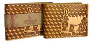 Carteira Frision Western Couro Cor Havana Com Porta Moedas