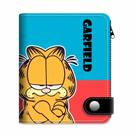 Carteira Garfields Anime Characters Slim Bifold PU em couro PU