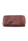 Carteira grande de couro Tinna Feminino croco