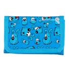 Carteira infantil azul bidu 8x2x12cm - turma da mônica