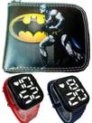 Carteira infantil masculino Batman relógio digital smart a prova d agua , seu filho merece.