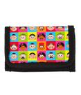 Carteira Infantil Preta Personagens 8x2x12cm - Turma Da Mônica