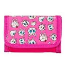 Carteira infantil rosa mingau 8x2x12cm - turma da mônica