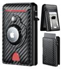 Carteira inteligente para Apple Airtag Wallet masculina com bloqueio de RFID