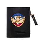 Carteira Jeffys Anime Characters Slim Bifold em couro PU