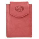 Carteira Julia Buxton Heiress conversível Billfold Red Leather
