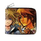 Carteira Kingdoms Hearts Anime Leather Bifold para crianças