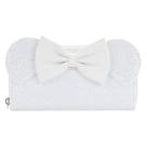 Carteira Loungefly Disney Minnie Sequin Wedding Zip Around