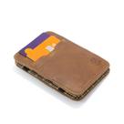 Carteira Magica Masculina Couro Lisa Resistente Slim Compacta Repartiçoes Elastico Alta Durabilidade