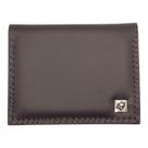 Carteira Masculina Compacta material sintético RFID 6 Cartões CNH Notas com Elástico de Fechamento