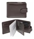 Carteira Masculina Couro com porta cartões cédulas rg cnh moedas - Kartmen