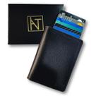 Carteira Masculina Couro Eco Fibra Porta Cnh Rigido Cartão Cor Montana