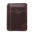 Carteira Masculina Couro Pequena Slim Compacta Porta Cartao Documento CNH Dinheiro Basica