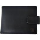 Carteira Masculina de Couro Com Botão Preta Porta Moeda Cartão Lisa Briolly Carteira Masculina de Couro Com Botão Preta Porta Moeda Cartão Lisa Briolly