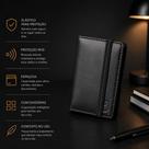 Carteira Masculina de Couro com Elástico Tecnologia RFID CNH