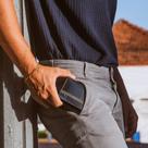 Carteira Masculina de Couro com Elástico Tecnologia RFID CNH
