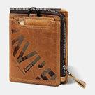 Carteira masculina de couro genuíno multifuncional retrô marrom Carteira masculina de couro genuíno multifuncional retrô marrom