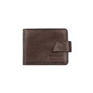 Carteira masculina de couro italiano com botão Dylan Carteira masculina de couro italiano com botão Dylan