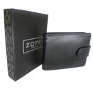 Carteira Masculina Em Couro Premium Super Macia Fecho