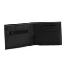 Carteira Masculina Em Couro Simples Com Zíper Envio Imediato