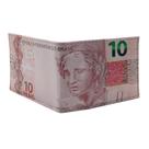 Carteira Masculina Estampada Notas Cédula Super Slim Porta Documento Dinheiro Dolar Real Executiva Carteira Masculina Estampada Notas Cédula Super Slim Porta Documento Dinheiro Dolar Real Executiva