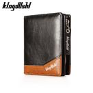 Carteira Masculina Estilo Europeia Alto Padrão Em Couro PU Kingdushi