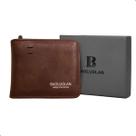 Carteira Masculina Estilo Moderno Prática Para o Seu Dia a Dia Viagens Trabalho Com Porta Moedas Porta Cartões Bolso Interno Com Zíper Acompanha Caixa