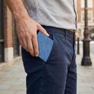 Carteira Masculina Fina de Lona Porta Cartões Moeda Leve Confortável Durável