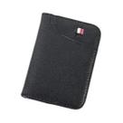 Carteira Masculina Slim De Couro PU Macio, Mini Porta-Cartões Portátil, Carteira Curta Para Cartões