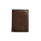Carteira Masculina Slim de Couro Suissewin Pequena Café