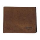 Carteira Masculino Free Way Coin de Couro Marrom