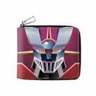 Carteira Mazingers Anime Characters Slim Bifold em couro PU