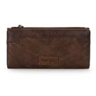Carteira Minimalista Wrangler Feminina - Material Vegano (Café)