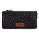 Carteira Minimalista Wrangler Feminina - Material Vegano Preta