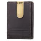 Carteira Money Clip Regatta, bolso frontal, couro marrom Carteira Money Clip Regatta, bolso frontal, couro marrom