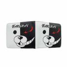 Carteira Monokumas Anime Characters Slim Bifold em couro PU