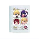 Carteira Oshis no ko Anime Characters Slim Bifold PU em couro PU